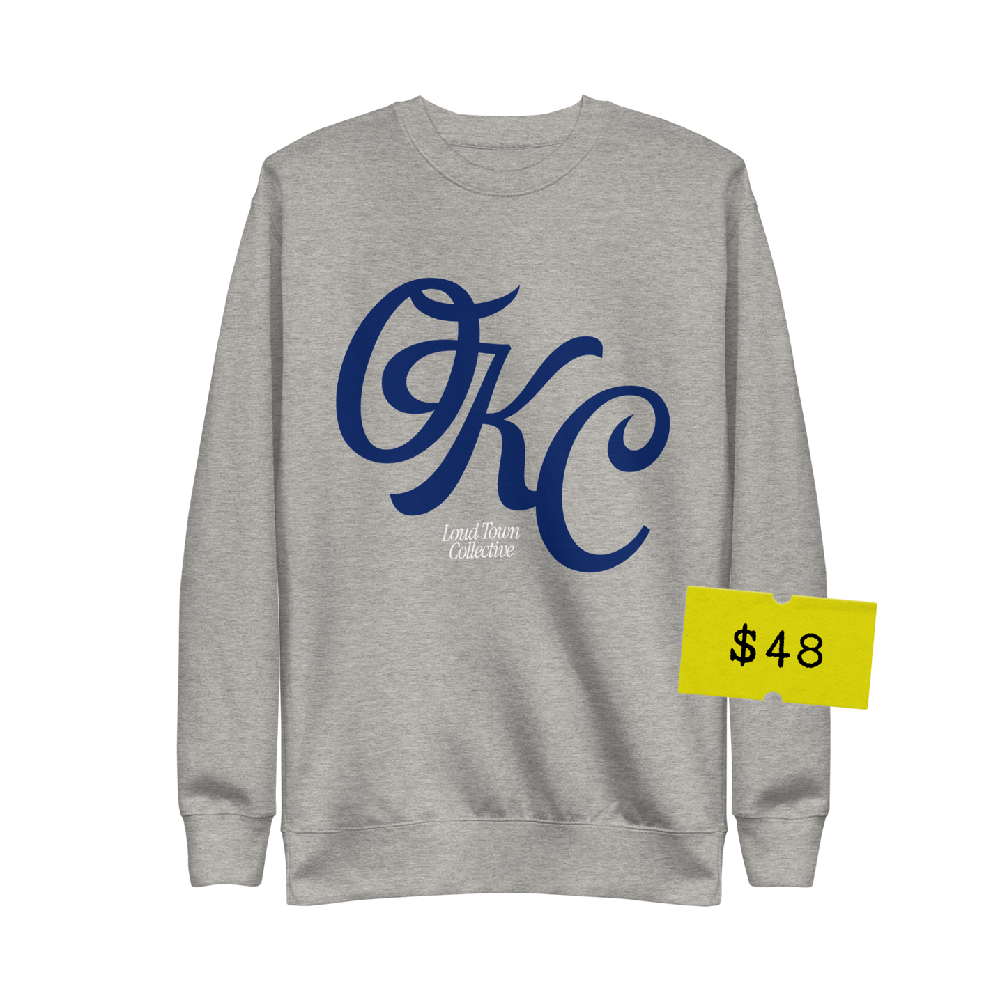 The City Tee - Navy/Heather Grey