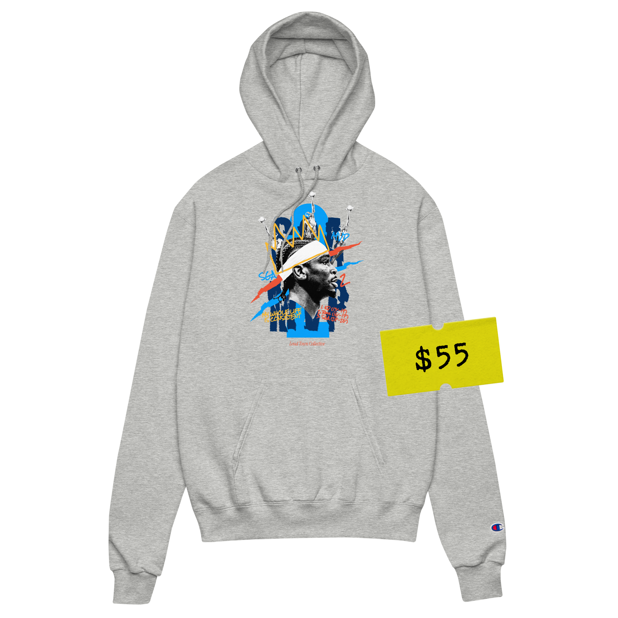 SGA MVP Champion Hoodie - Heather Grey – Loud Town Collective
