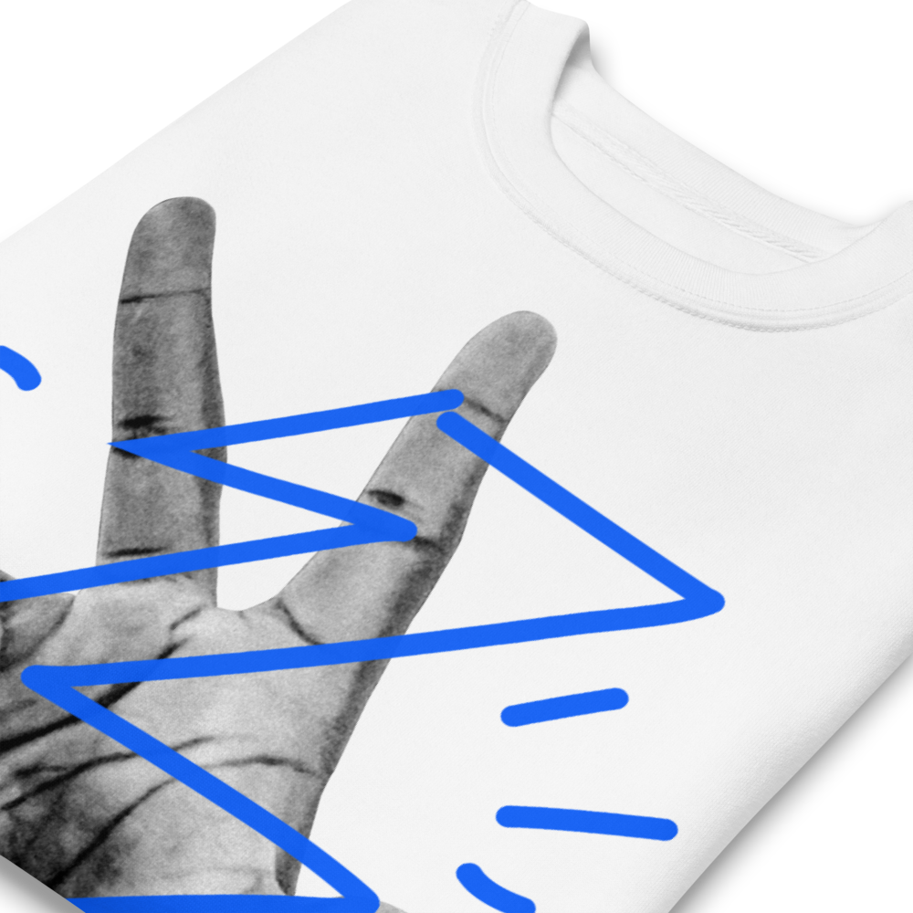 Treball Crewneck - Blue/White