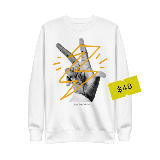 Treball Crewneck - Yellow/White