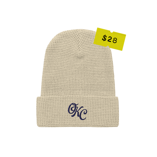 OKC Waffle Beanie - Natural