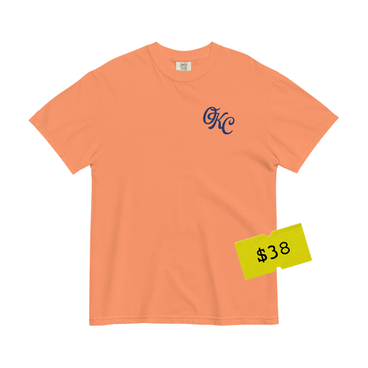 The City Tee - Navy/Orange