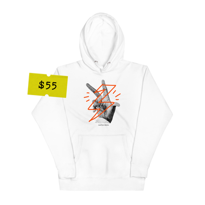 Treball Hoodie - Orange/White