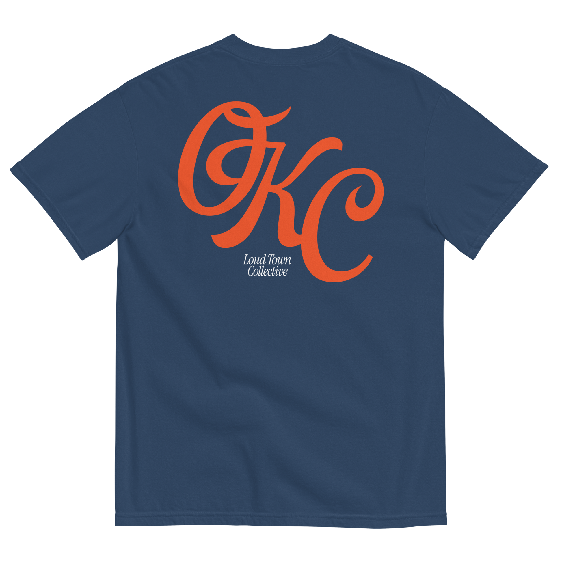 The City Tee - Orange/Navy – Loud Town Collective The City Tee - Orange/Navy – Loud Town Collective